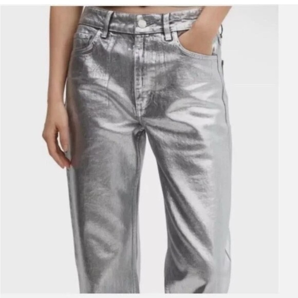 Rebecca Minkoff Metallic Jeans - Picture 2 of 9